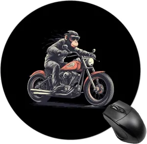 Orangutan Ape Riding Motorcycles Comfortable Gaming Mouse Pad Non-Slip Desk Mousepad Office Home Waterproof Pads