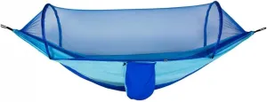 Outdoor Hammock Anti-Rollover Travel Camping Portable Hammock Hanging Chair Outdoor Portable Camping Travel Equipment (Color : Blue-b, Size : 260 * 140cm)