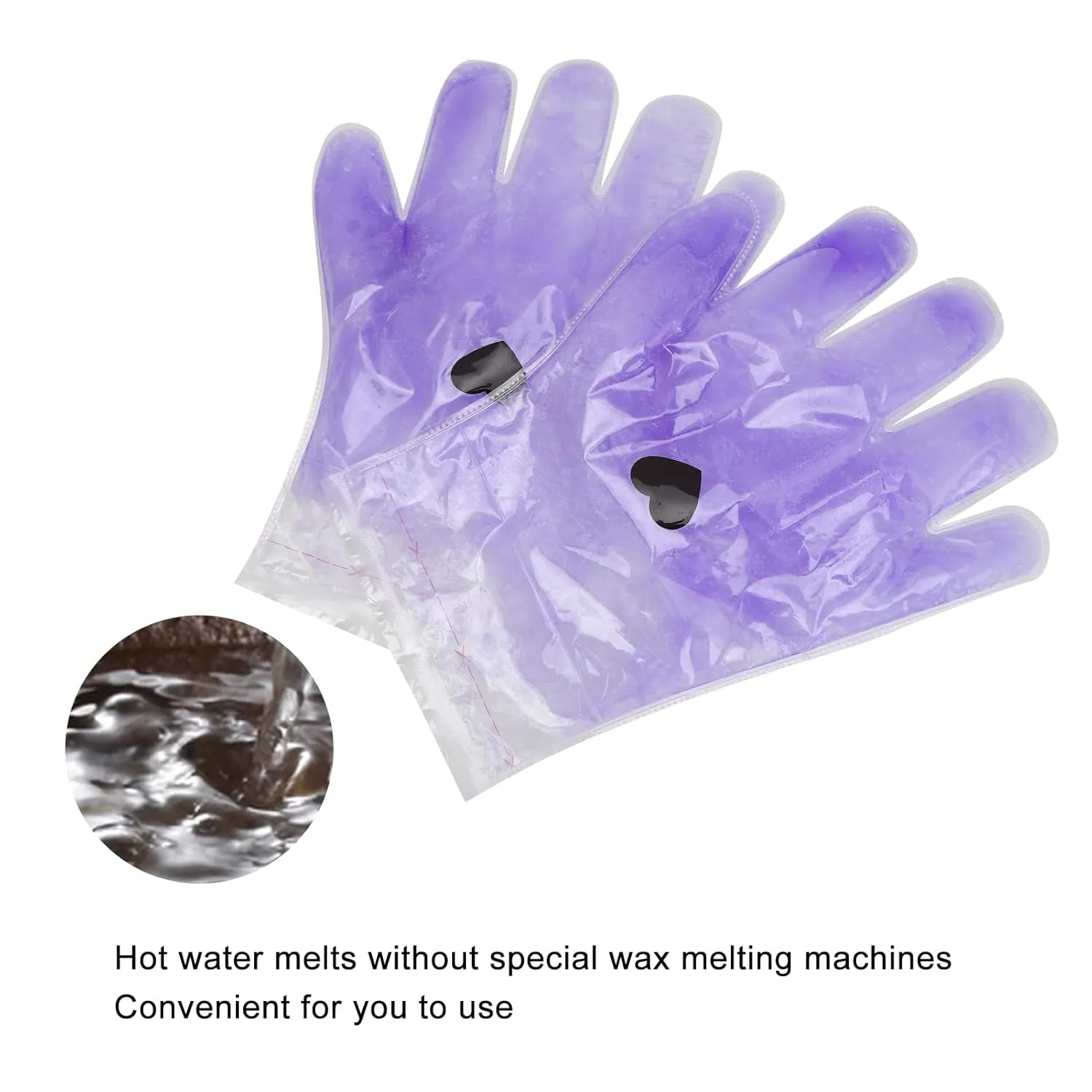 Paraffin Wax Gloves, Paraffin Treatment Gloves, Healing Softening Skin Wax Caring Treatment Mask for Hand Feet, Paraffin Waxing Hand Feet Gloves for Home and Spa(#1)