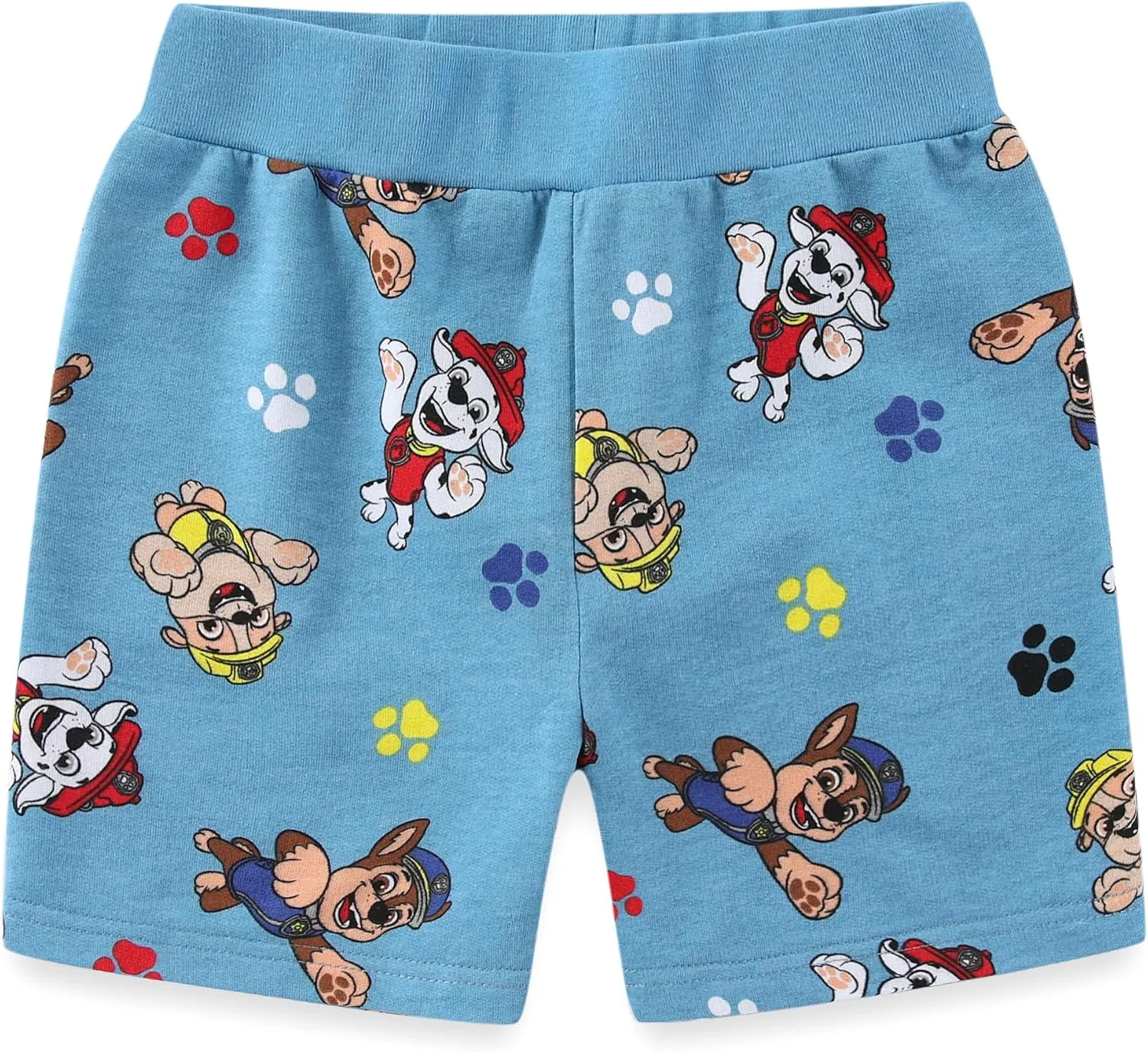 Paw Patrol Nickelodeon Boys Short Sleeve T-Shirt and French Terry Shorts Set for Toddler and Big Kids