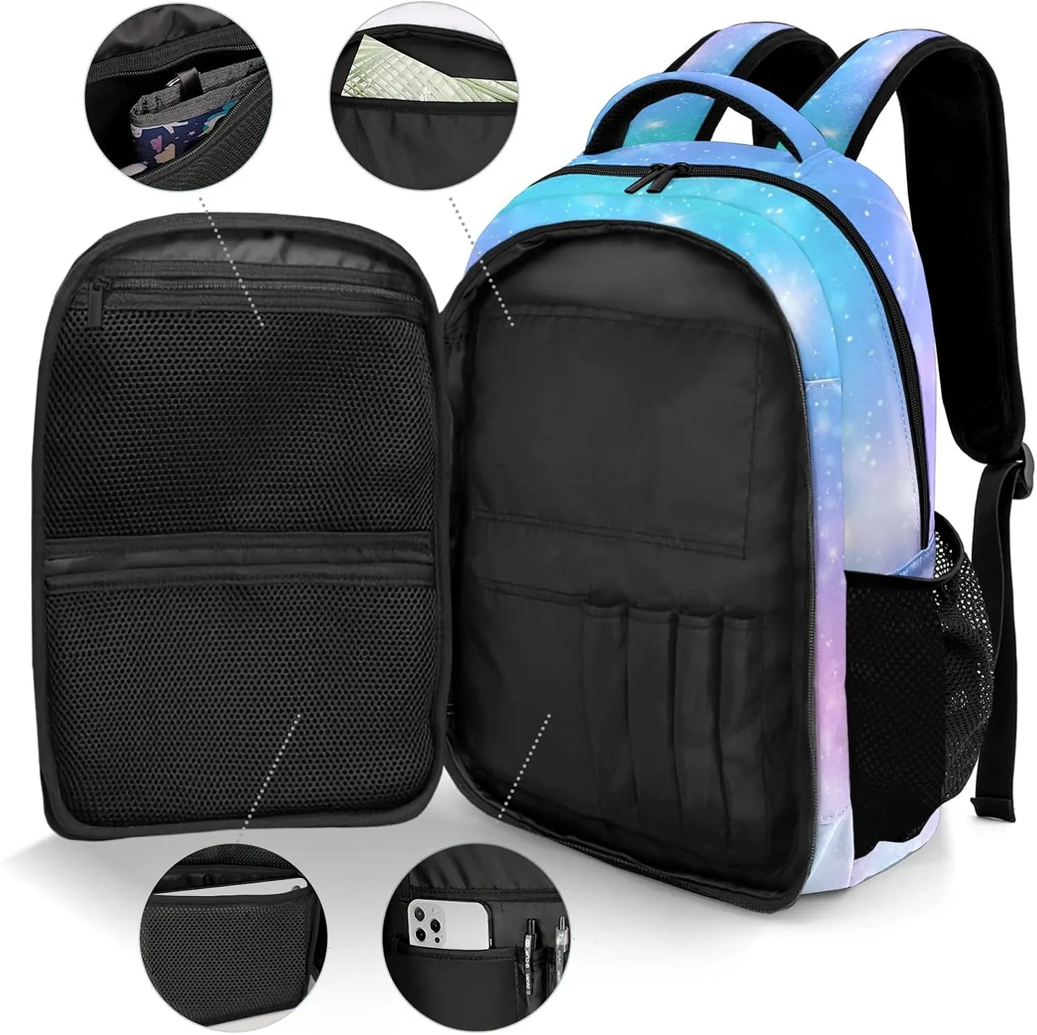 Personalized Dancer Star Backpack Casual Bag Daypack for Women Men Camping Hiking