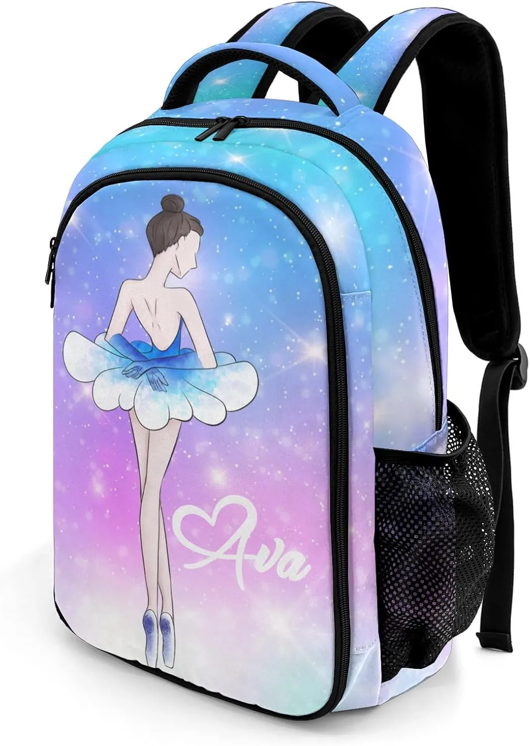 Personalized Dancer Star Backpack Casual Bag Daypack for Women Men Camping Hiking