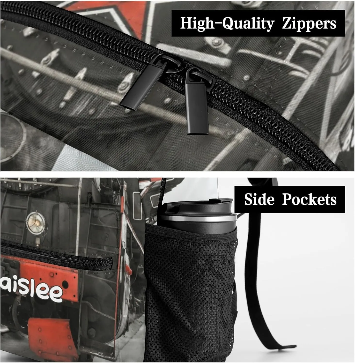 Platform Train Station Personalized Kids School Backpack Custom Name for Boys Girls Primary Daypack Bookbag Travel Bag