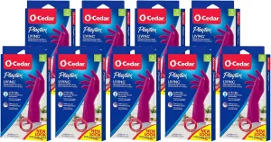 Playtex Living Reuseable Rubber Cleaning Gloves (Large, 9 Pairs), Premium Protection Reusable Household Gloves