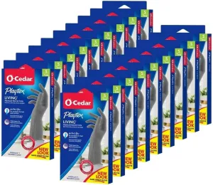 PLAYTEX Living Reuseable Rubber Cleaning Gloves (Small, 18 Pack), Premium Protection Reusable Household Gloves
