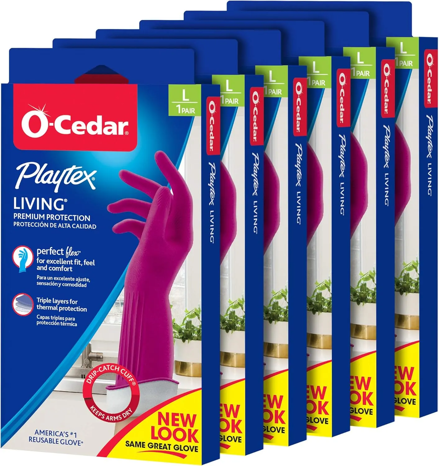 PLAYTEX Living Reuseable Rubber Cleaning Gloves