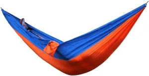 Portable Double Camping Hammock with Mosquito Net, Nylon Cloth, Carabiners & Ropes, Lightweight