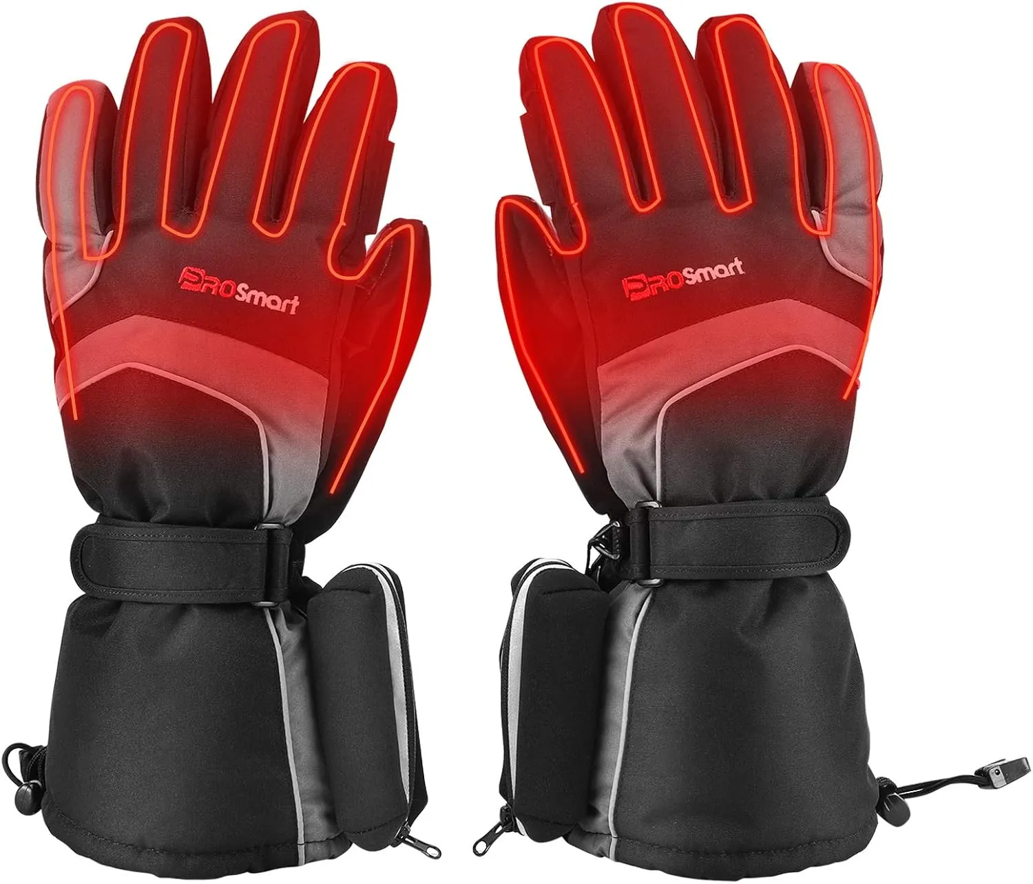 PROSmart Heated Gloves Rechargeable Electric Glove - Battery Operated Warming Gloves for Men & Women Suitable for Outdoor Hunting Cold Winter Skiing Camping (Battery Included)