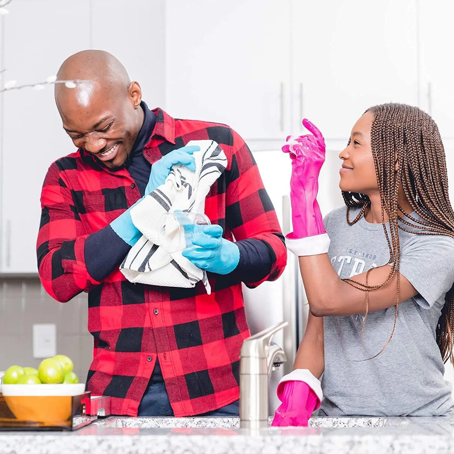 PROTECTIVE_GLOVE Playtex Living Reuseable Rubber Cleaning Gloves Variation