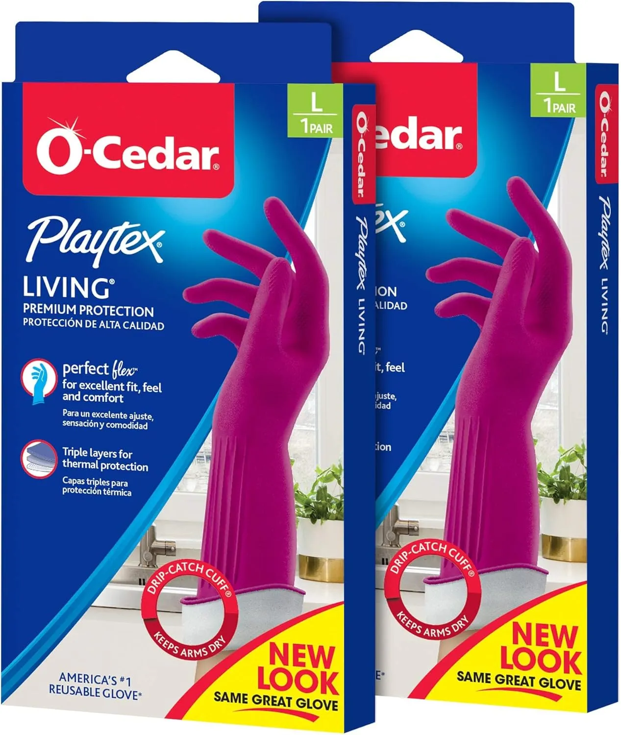 PROTECTIVE_GLOVE Playtex Living Reuseable Rubber Cleaning Gloves Variation