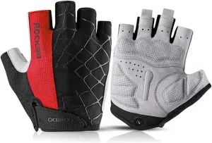 PUCIO Cycling Anti-Slip Half Finger Gloves Breathable Anti-Shock Sports Gloves Bike Male Female