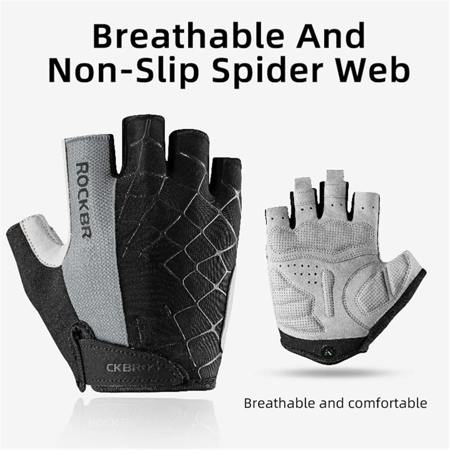 PUCIO Cycling Anti-Slip Half Finger Gloves Breathable Anti-Shock Sports Gloves Bike Male Female