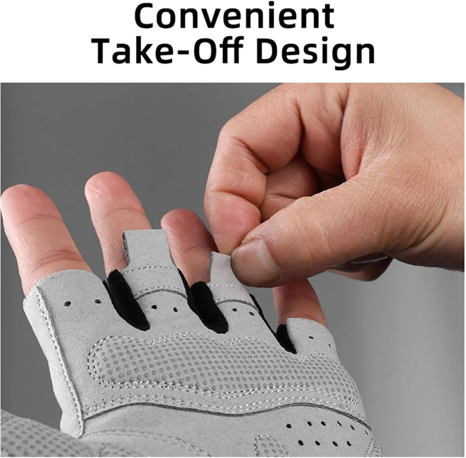 PUCIO Cycling Anti-Slip Half Finger Gloves Breathable Anti-Shock Sports Gloves Bike Male Female