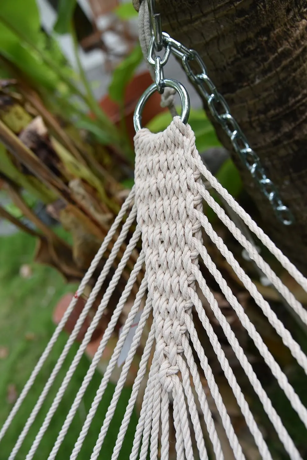 Quilted Hammock (Green & Blue Stripe)