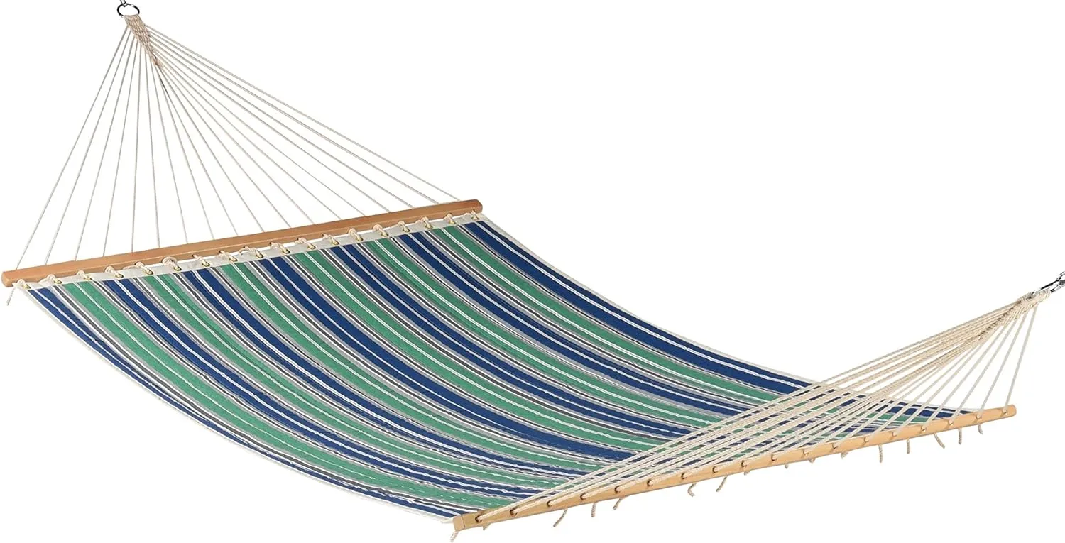 Quilted Hammock (Green & Blue Stripe)