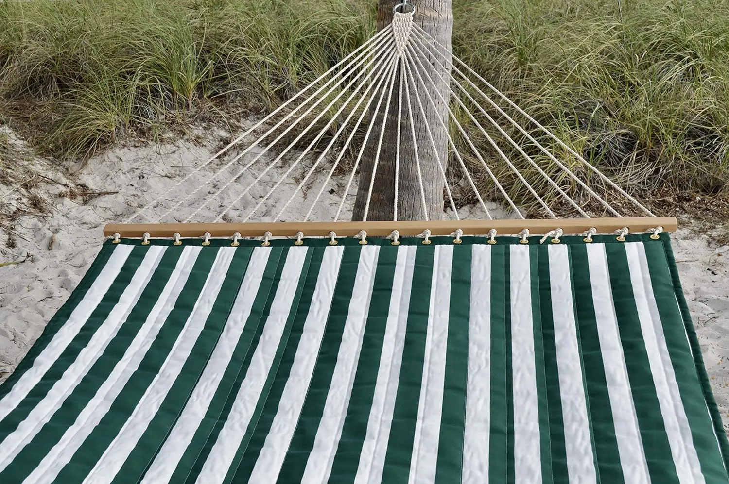 Quilted Hammock (Green Stripe)