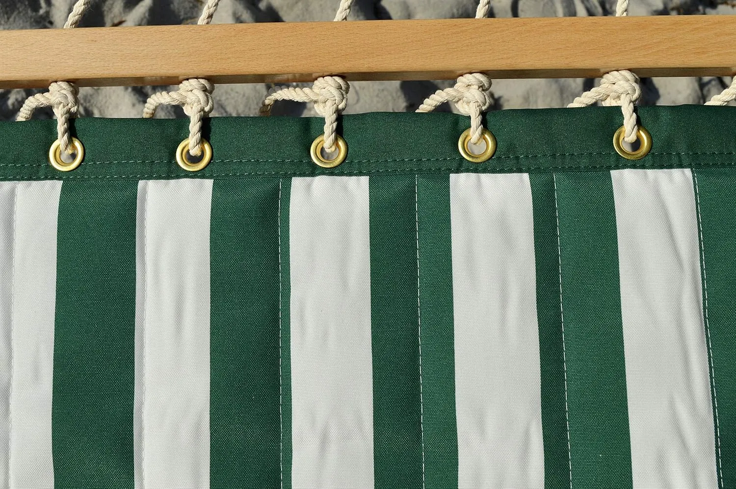 Quilted Hammock (Green Stripe)