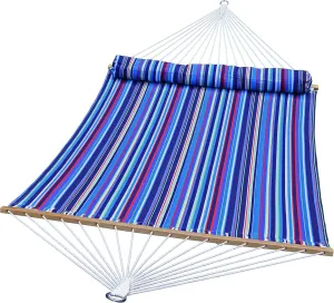 Quilted Hammock with Matching Pillow - 13 Feet in Length / 500 Lbs. Weight Capacity