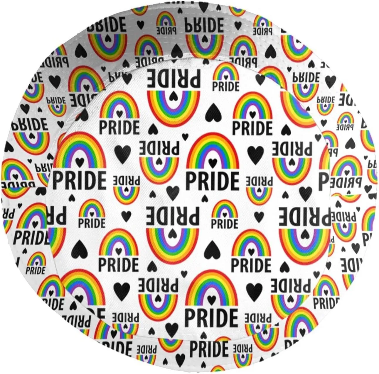 Rainbow LGBT Bucket Hats Fashion Gay Pride Sun Cap Packable Outdoor Fisherman Hat for Women Men