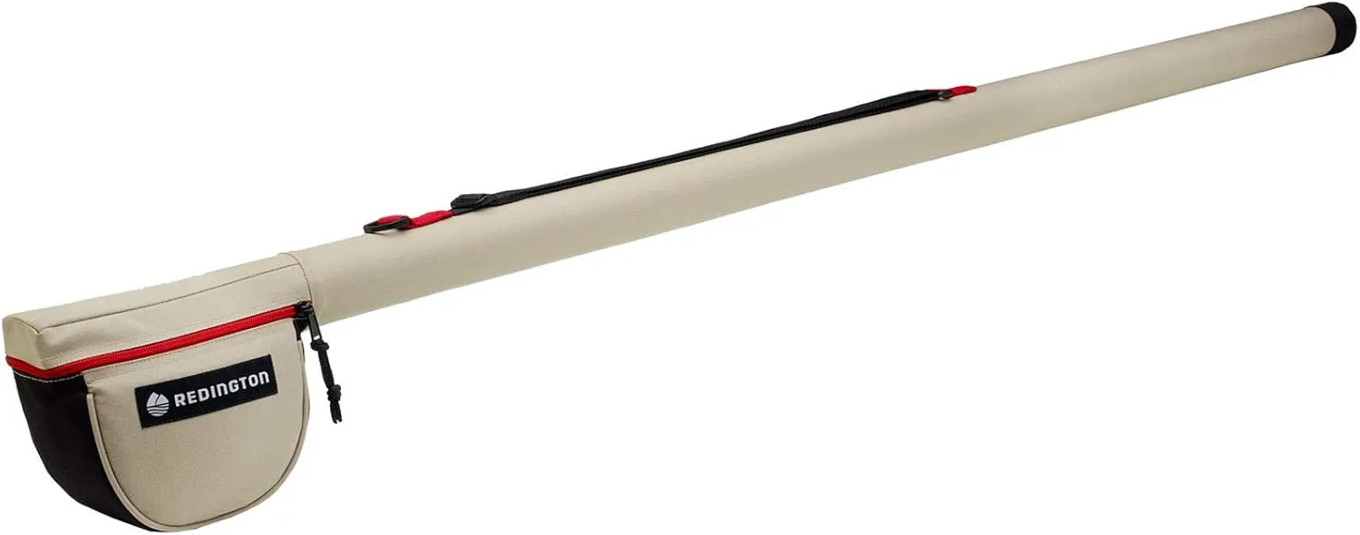 Redington Fly Rod Travel Case, Plastic Reinforced Caps, Adjustable Shoulder Strap