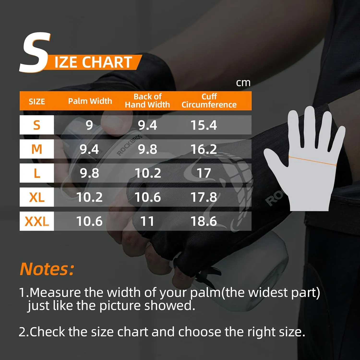 ROCKBROS Cycling Gloves, Half Finger Bike Gloves，Shock Absorption Mountain Bike Gloves, Padded Men's Biking Gloves, Breathable Bike Riding Gloves for Spring Summer