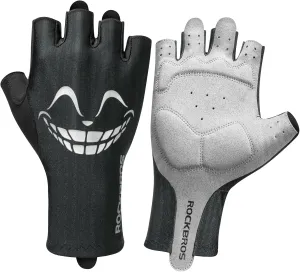 ROCKBROS Cycling Gloves, Half Finger Bike Gloves，Shock Absorption Mountain Bike Gloves, Padded Men's Biking Gloves, Breathable Bike Riding Gloves for Spring Summer