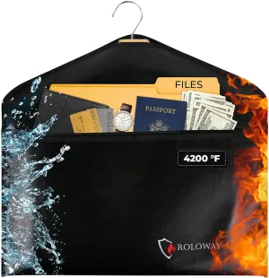 ROLOWAY Hanger Diversion Fireproof Safe, Hidden Compartment for Home & Travel, Secret Safe for Cash Hiding Under Clothes