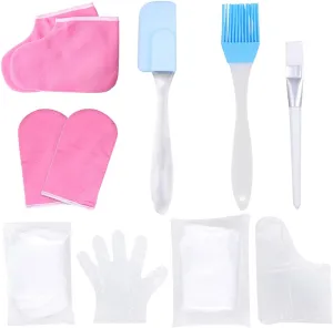 SAFIGLE 1 Set Moisturizing Spa Gloves for Hand and Foot Care Paraffin Wax Treatment Accessories Fits Enhance Skin Absorption and Circulation Present for Friends Random Color