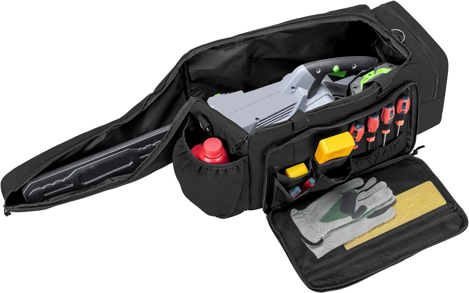 samdew Chainsaw Carrying Case, Padded Chainsaw Storage Bag Compatible with EGO 14 & 16 & 18 Inch Power Chainsaw, Portable Chainsaw Holder Fit for 14"/16"/18" Cordless Chainsaw & Accessories, Bag Only