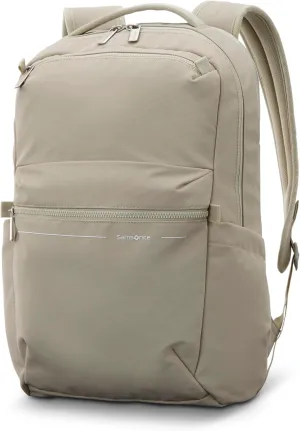 Samsonite Better Than Basic Backpack - Dedicated Laptop Compartment, Quick Stash Front Pockets and Lightweight Breathable Airmesh - Limestone Grey
