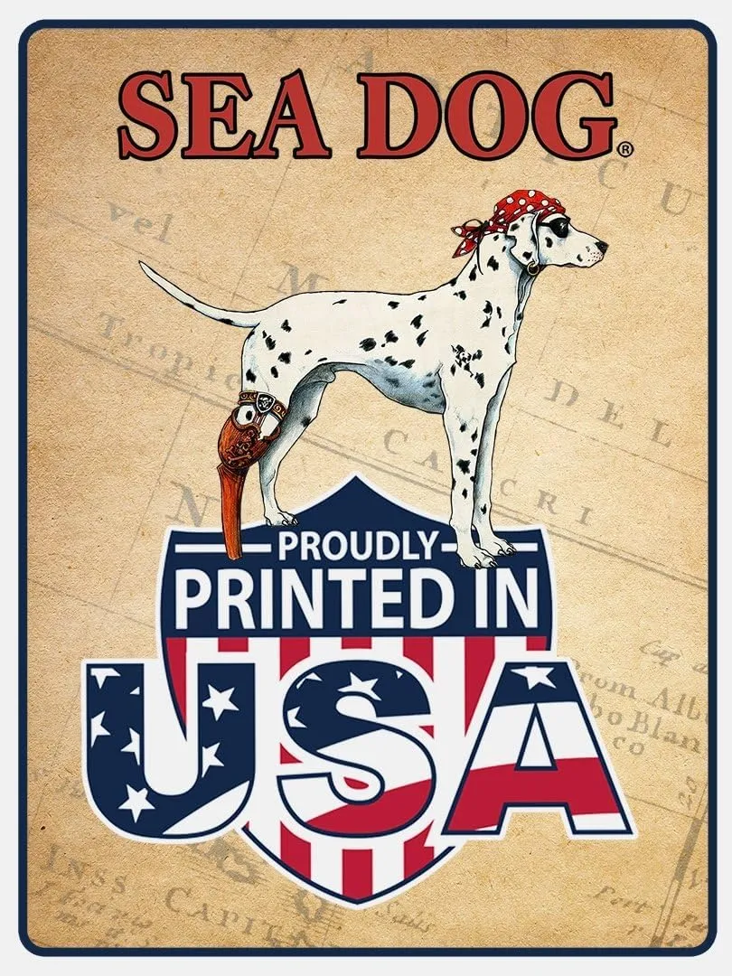 SEA DOG Set The Puppies Free UPF50 UV Sun Protection Long Sleeve Shirt 100% Microfiber Polyester - Designed & Printed in USA