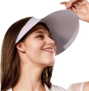 Seamless Sun Hat for Women - Wide Brim UV Protection Hat, Foldable & Ultra-Light Summer Visor for Outdoor, Beach, Travel