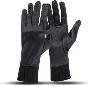 Silk Glove Liners for Cold Weather Men and Women - Winter Ski Glove Liners - Thin Running Gloves, Biking, Motorcycling