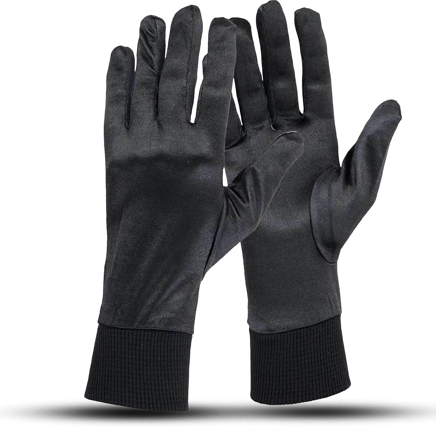 Silk Glove Liners for Cold Weather Men and Women - Winter Ski Glove Liners - Thin Running Gloves, Biking, Motorcycling