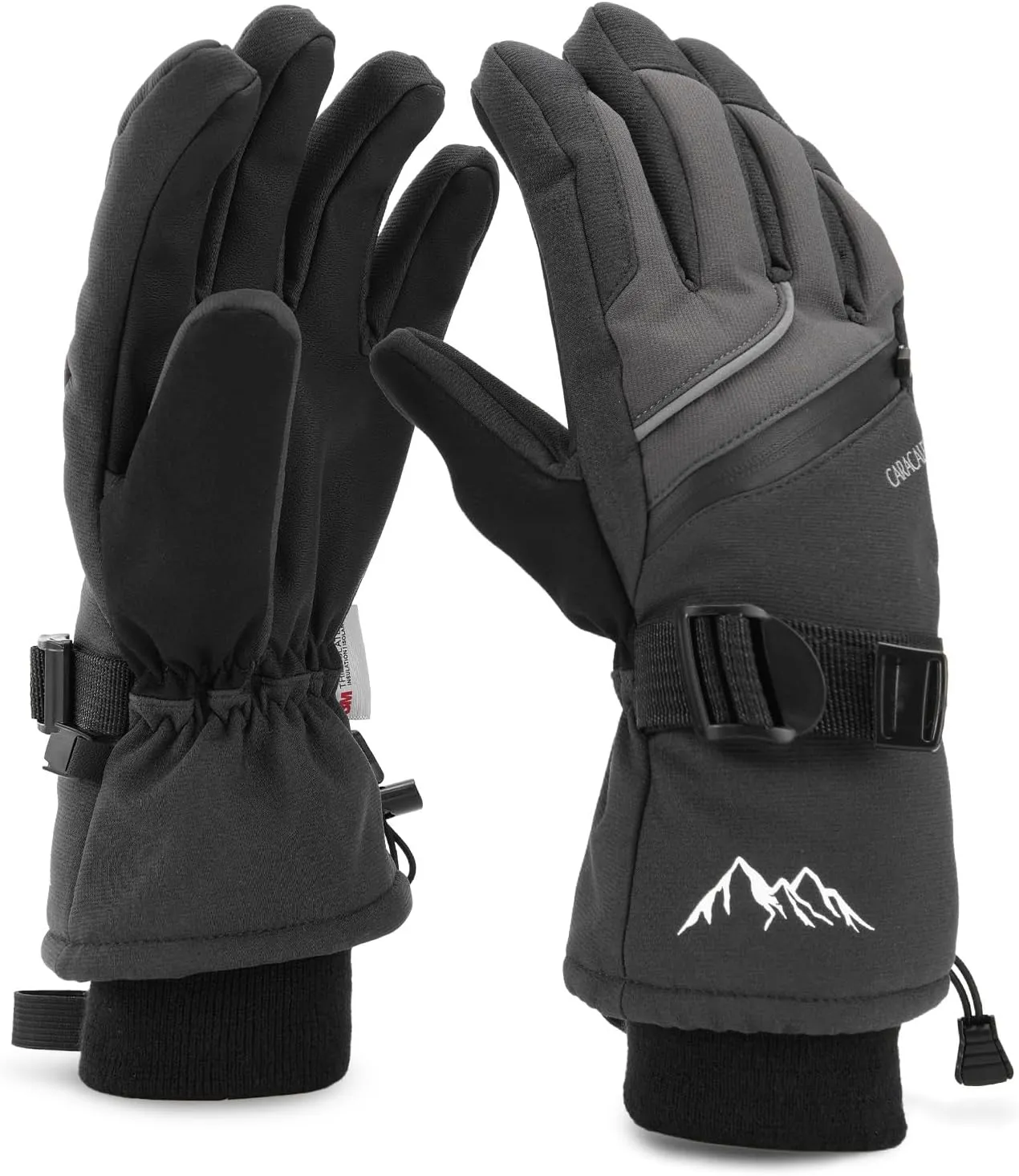 Ski Gloves for Men Women - Winter Snow Windproof Waterproof Skiing Snowboarding for Cold Weather Warm