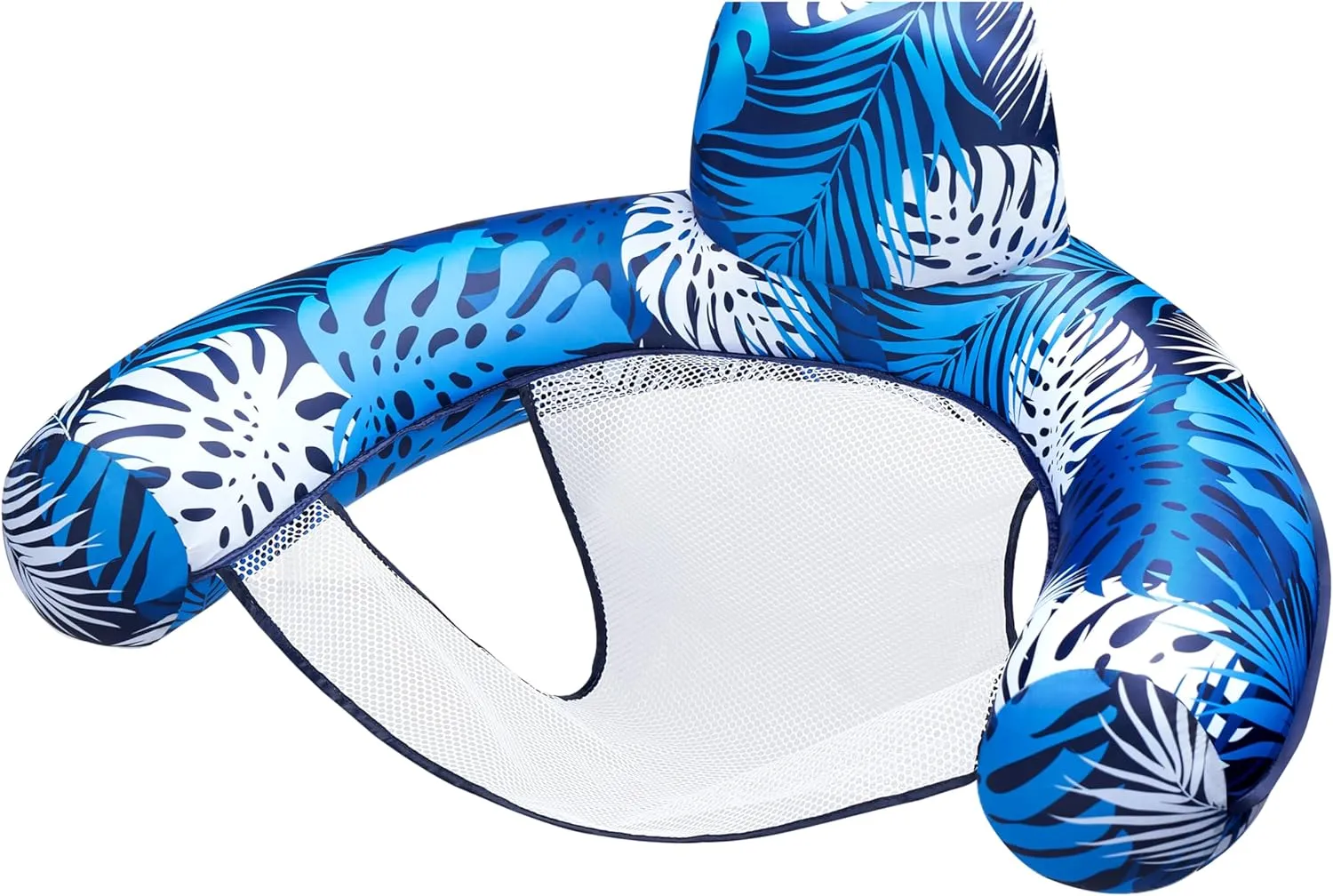 SLOOSH Inflatable Pool Floats Adult,Lounge Chair Adult with Plant Pattern,Floating Water Hammock,Blow up Pool Noodles Rafts for Relaxing Swimming Party Summer Water Beach Lake Fun