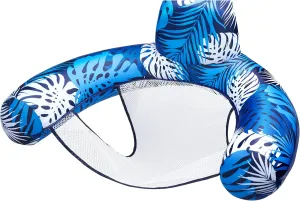 SLOOSH Inflatable Pool Floats Adult,Lounge Chair Adult with Plant Pattern,Floating Water Hammock,Blow up Pool Noodles Rafts for Relaxing Swimming Party Summer Water Beach Lake Fun