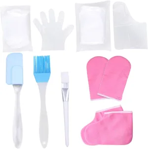 SMASOLO 1Set Moisturizing Gloves and Foot Cover Exfoliating Scrub Hand Care Accessories for Reusable Paraffin Wax Gloves for Hydration and Skin Softening