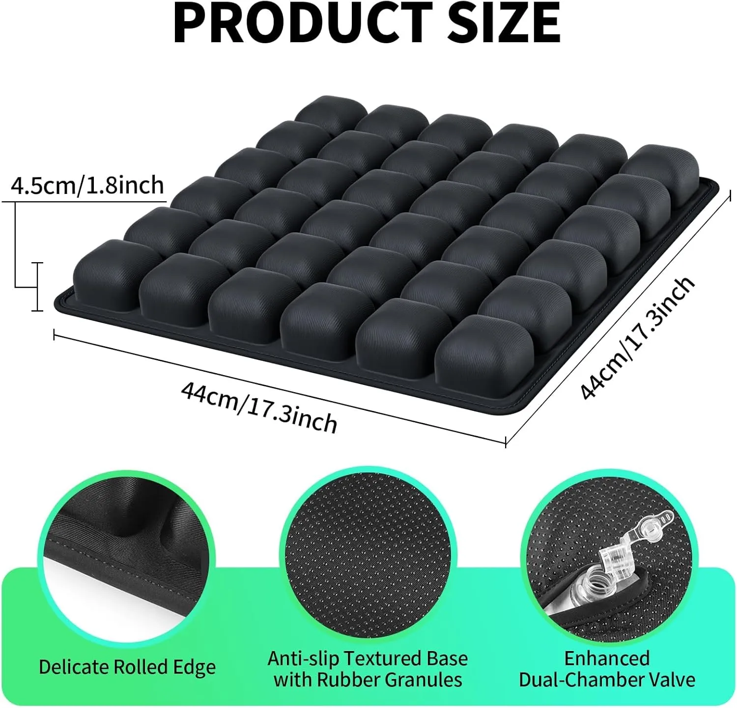 Sondur Travel Cushion,3D Air Inflatable Seat Cushion with Storage Bag, Portable Travel Seat Cushions for Airplane, Car, Office Chair, Wheelchair