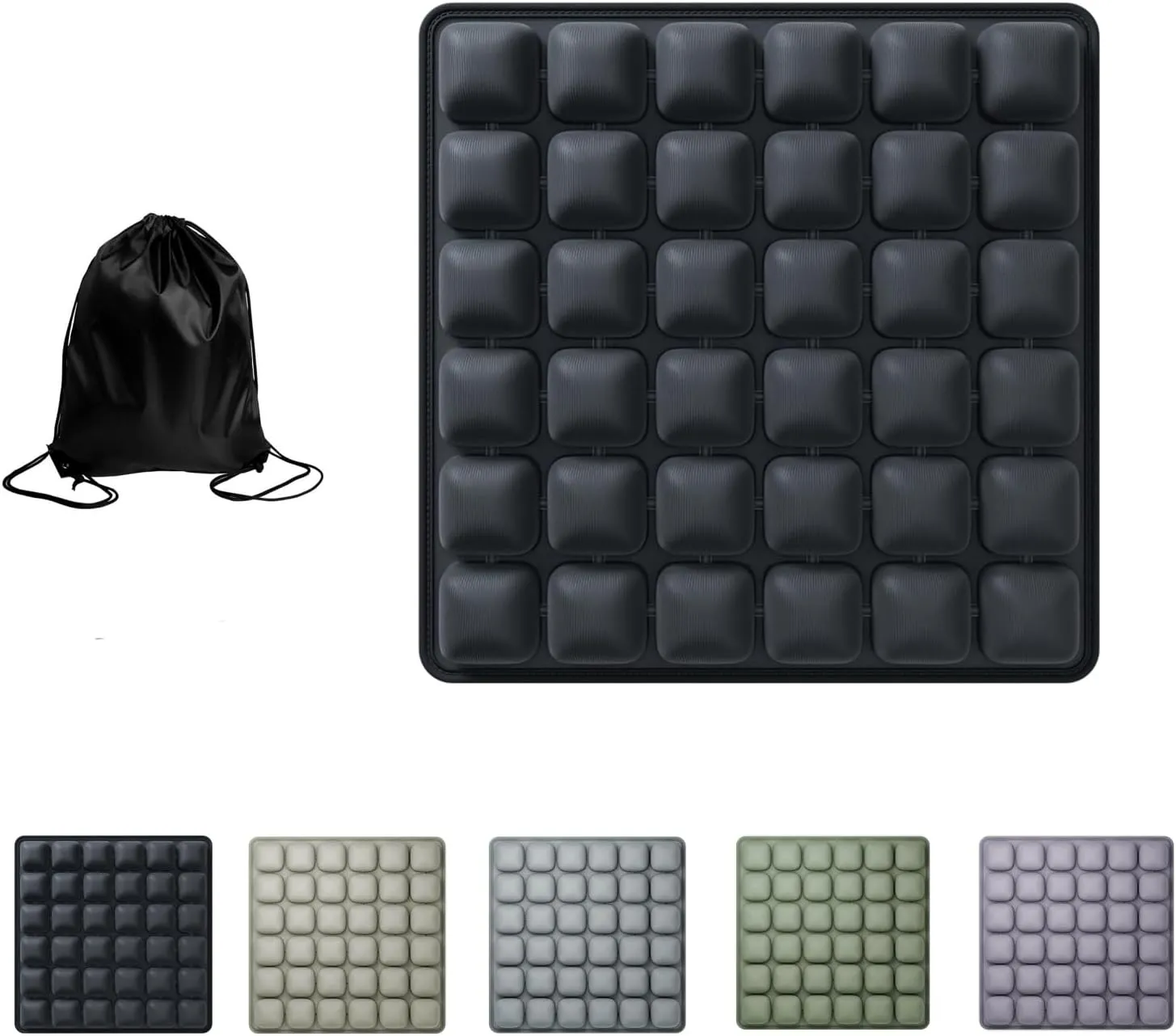 Sondur Travel Cushion,3D Air Inflatable Seat Cushion with Storage Bag, Portable Travel Seat Cushions for Airplane, Car, Office Chair, Wheelchair