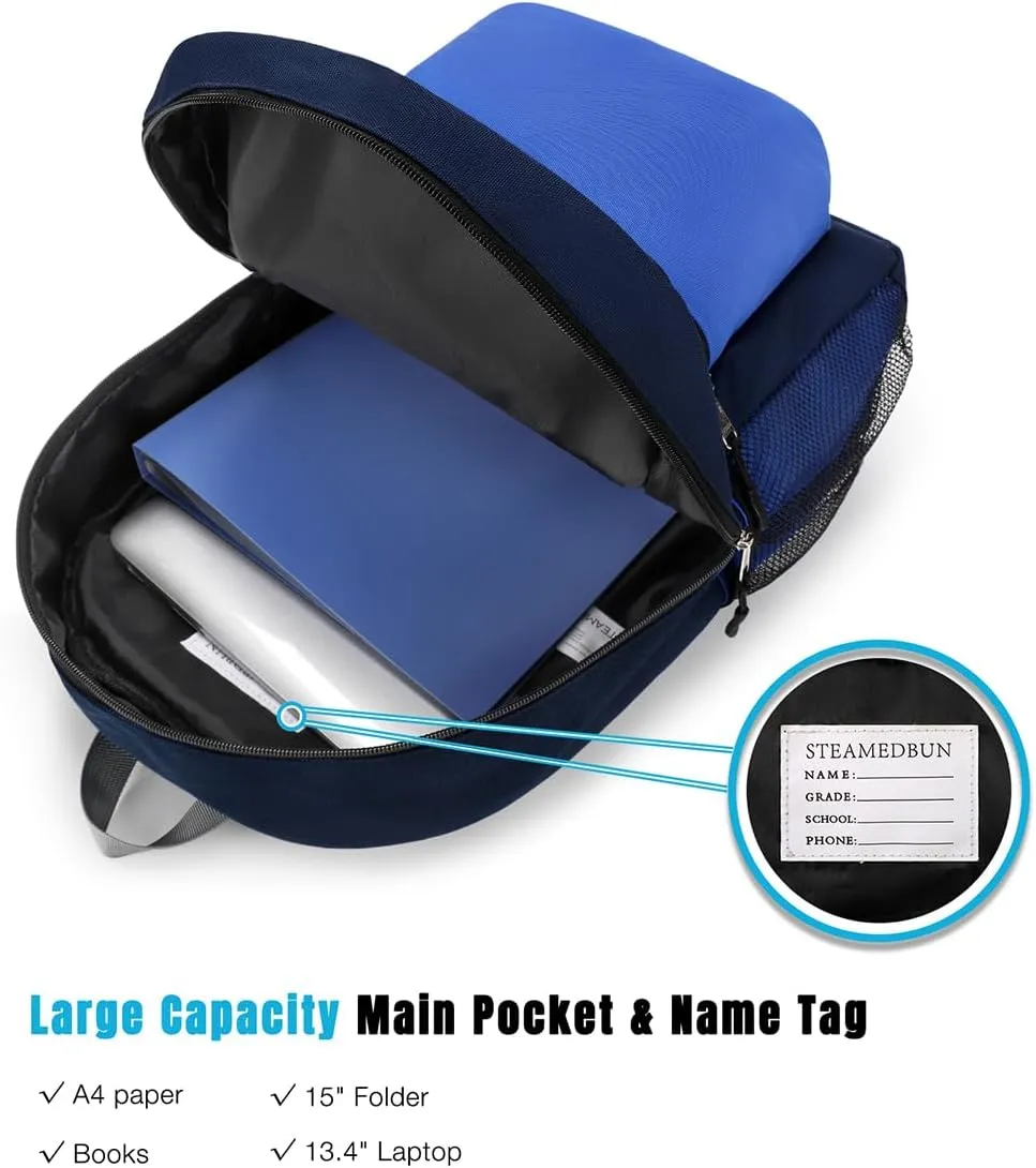 STEAMEDBUN Kids Backpack for Boys,Kindergarten Backpack for Toddler Boys Age 3-6
