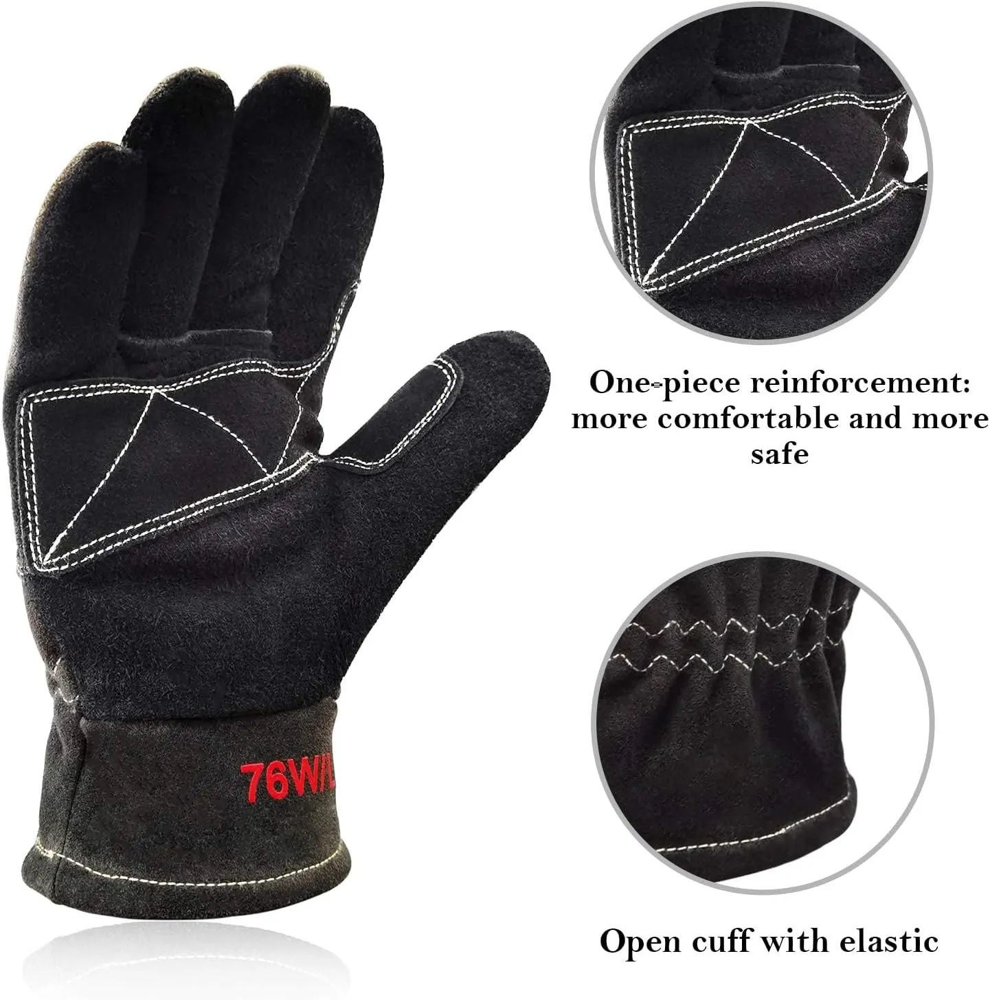 Structural Fire Fighter Glove,NFPA 1971 Heat Resistance, Flame resistance, Fire-fighting Gloves