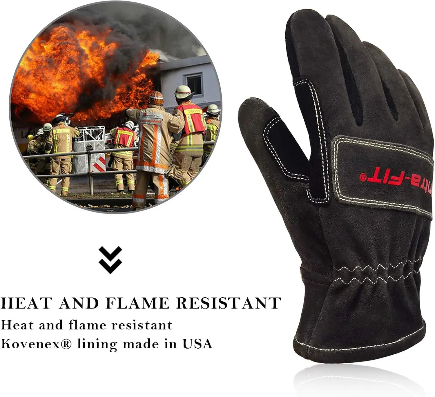 Structural Fire Fighter Glove,NFPA 1971 Heat Resistance, Flame resistance, Fire-fighting Gloves