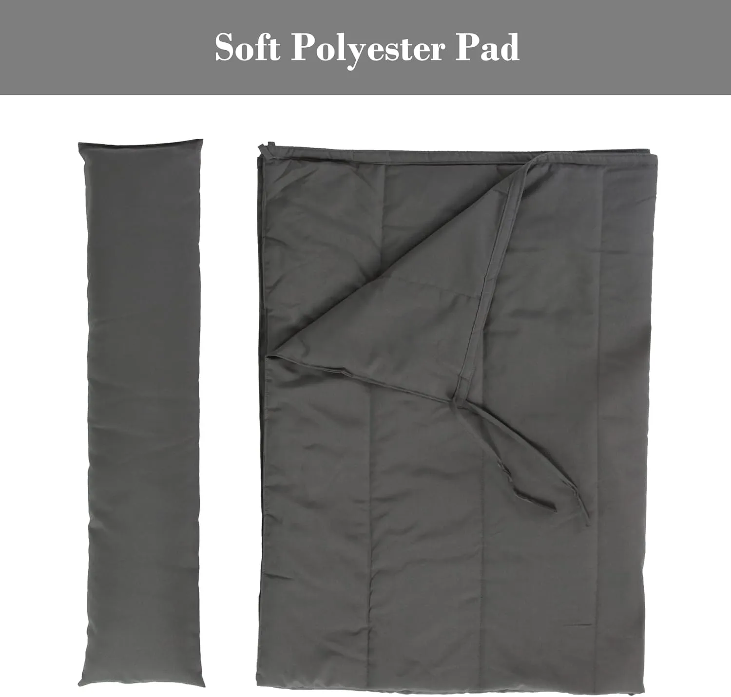 SUNCREAT Outdoor Portable Hammock Pad, 2 Person Polyester Hammock Pad, Dark Gray