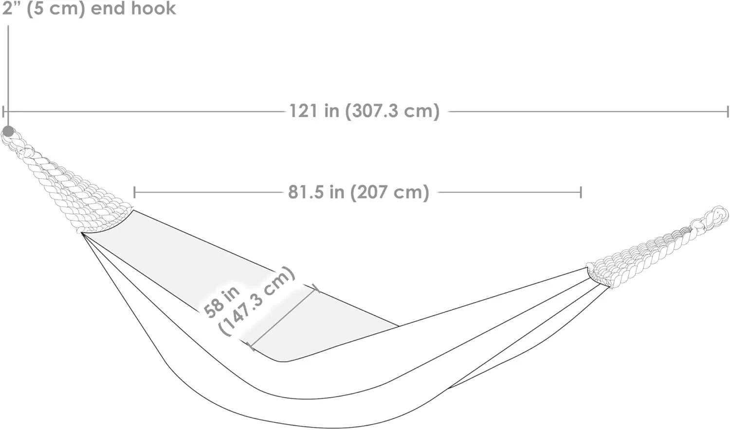 Sunnydaze Jacquard Double Hammock - Large 2-Person Hammock for Outdoors - Retro Waves