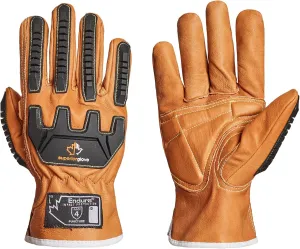 Superior Glove Endura Impact and Water Resistant Leather Work Gloves for Hand Safety Protection - 378GKVSB Large (Pack of 1 Pair)