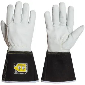 Superior Glove Precision Arc Goatskin Leather TIG Welding Gloves with ParaActiv Liner Cut Protection 370GFKLL (1 Pair Work Gloves) Medium