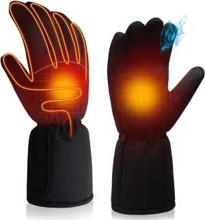 SVPRO Battery Operated Heated Gloves for Men and Women,Electric Hand Warms Gloves Battery Heated Glove Liners for Indoor Outdoor Jobs Hiking Cycling Skiing,Winter Warm Gloves for Hunting