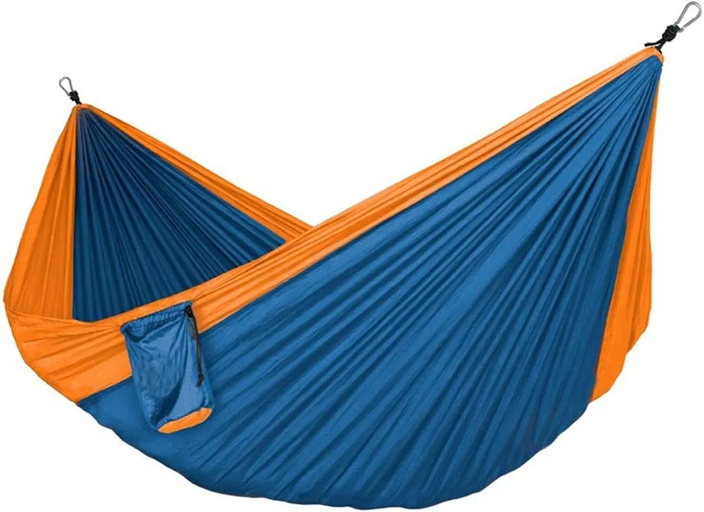 Swings Single Double Outdoor Hammock Swing 125.9x78.7 Inch Nylon Parachute Cloth Portable Hammock Leisure Travel Camping Hammock Swing Swing Outside Toys (Color : F)