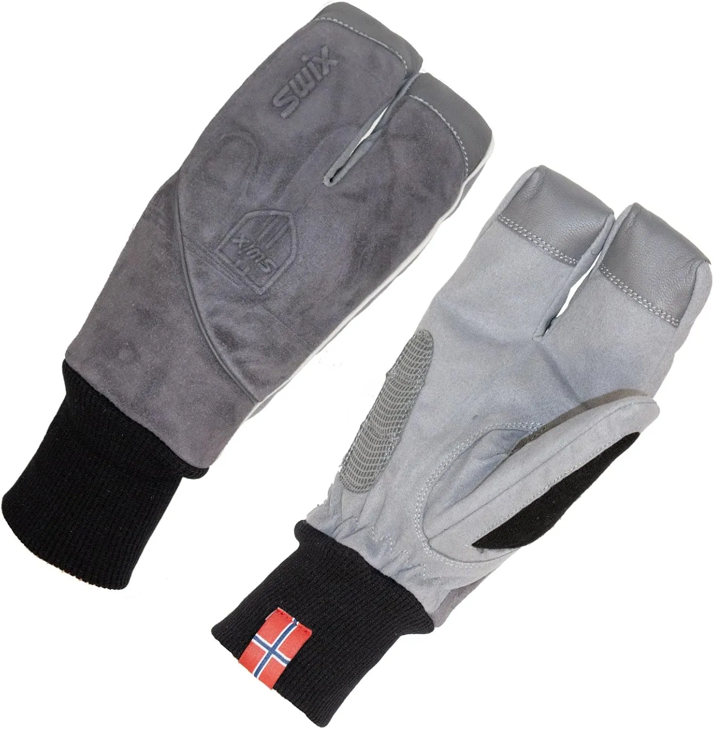 Swix Men's Shield Pro Split Mitts - Warm Durable Weather-Resistant Primaloft Insulated Winter Sports Skiing Mittens